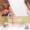 MOH Otolaryngology (ENT) Exam Questions