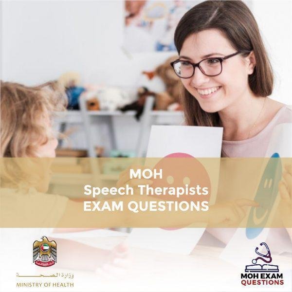 MOH Speech Therapists Exam Questions