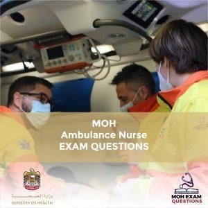 MOH Ambulance Nurse Exam Questions