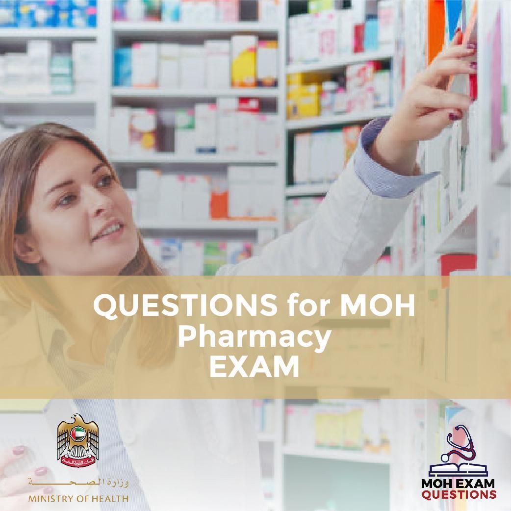 Questions For MOH Pharmacy Exam