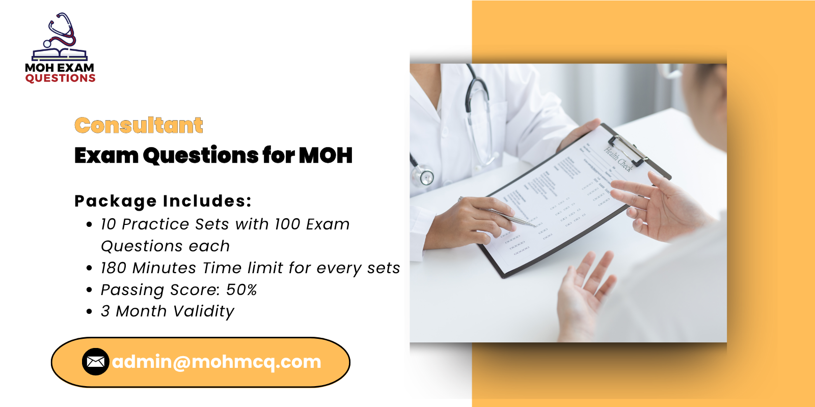 Consultant Exam Questions for MOH