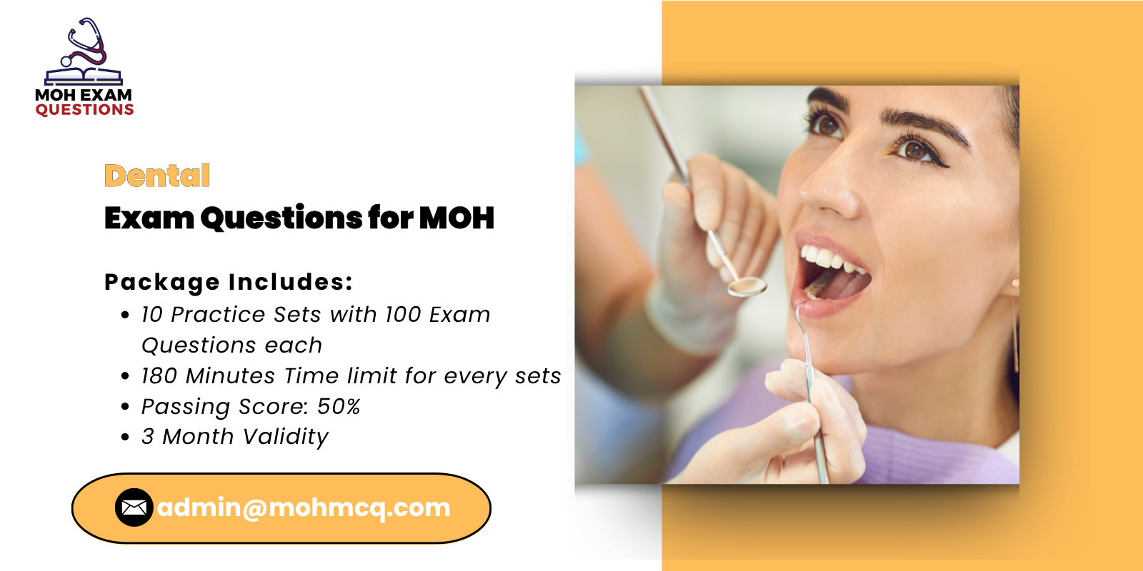 Dental Exam Questions for MOH