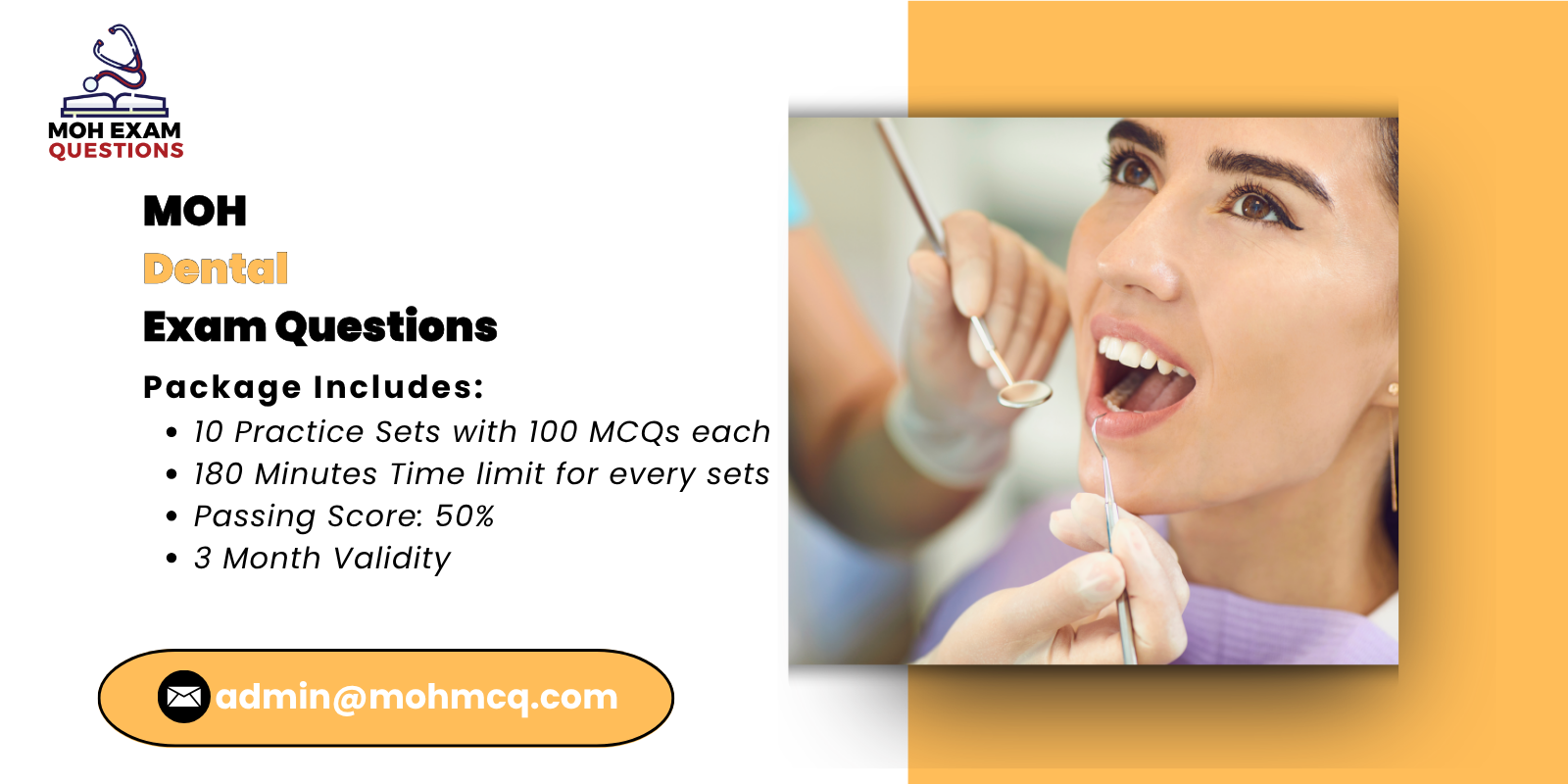 MOH Dental Exam Questions