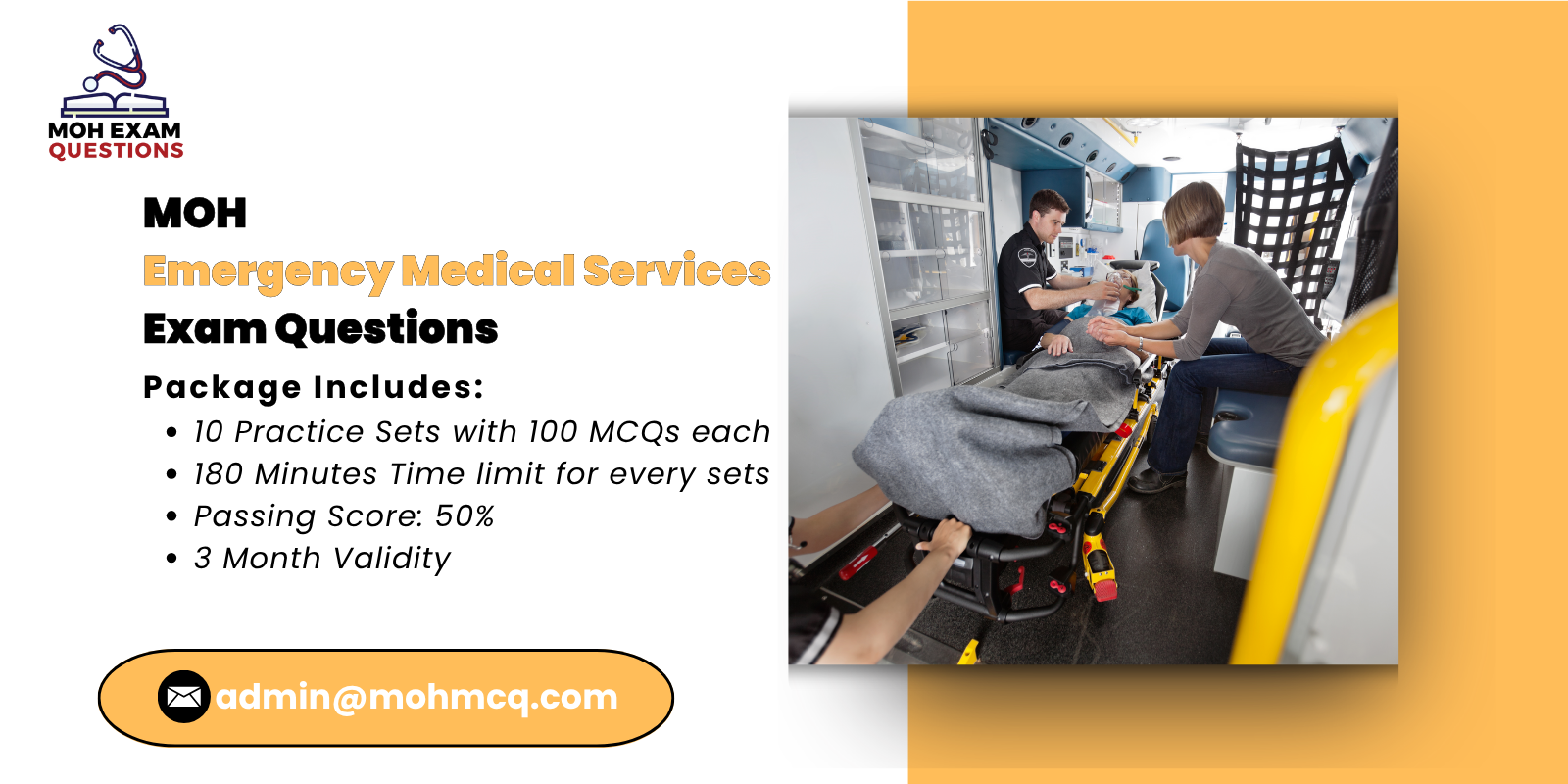 MOH Emergency Medical Services Exam Questions