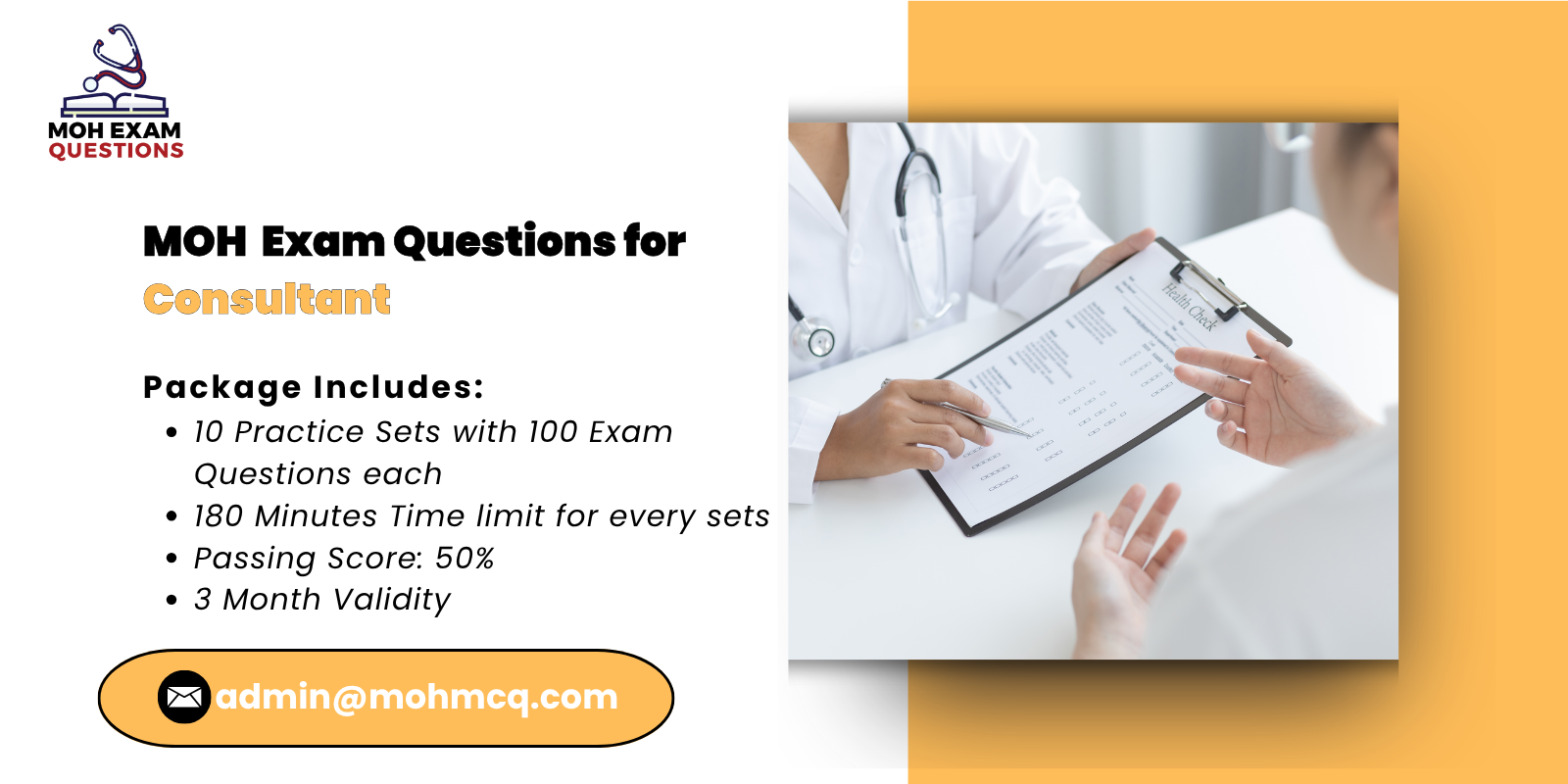 MOH Exam Questions for Consultant