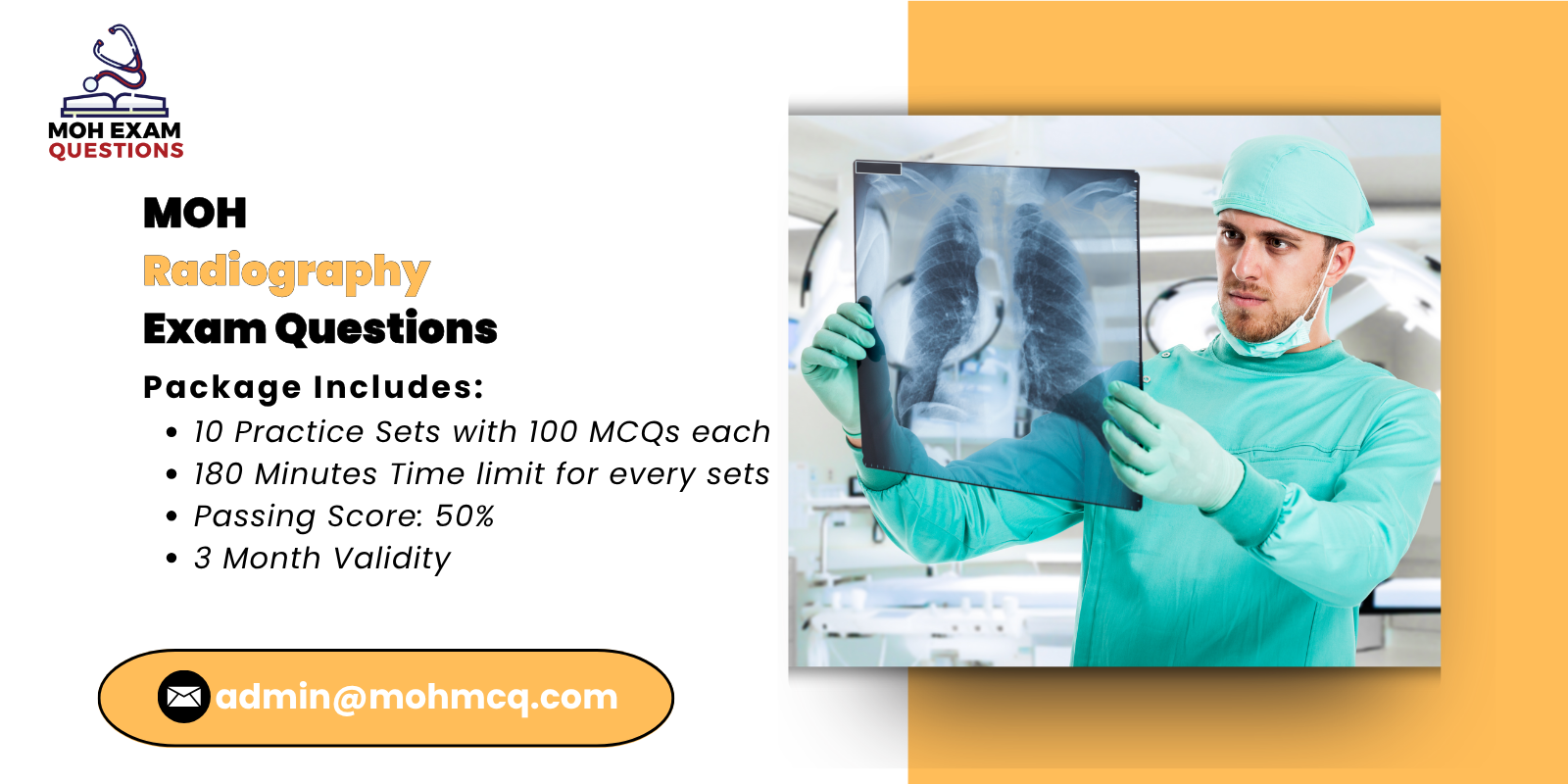 MOH Radiography Exam Questions