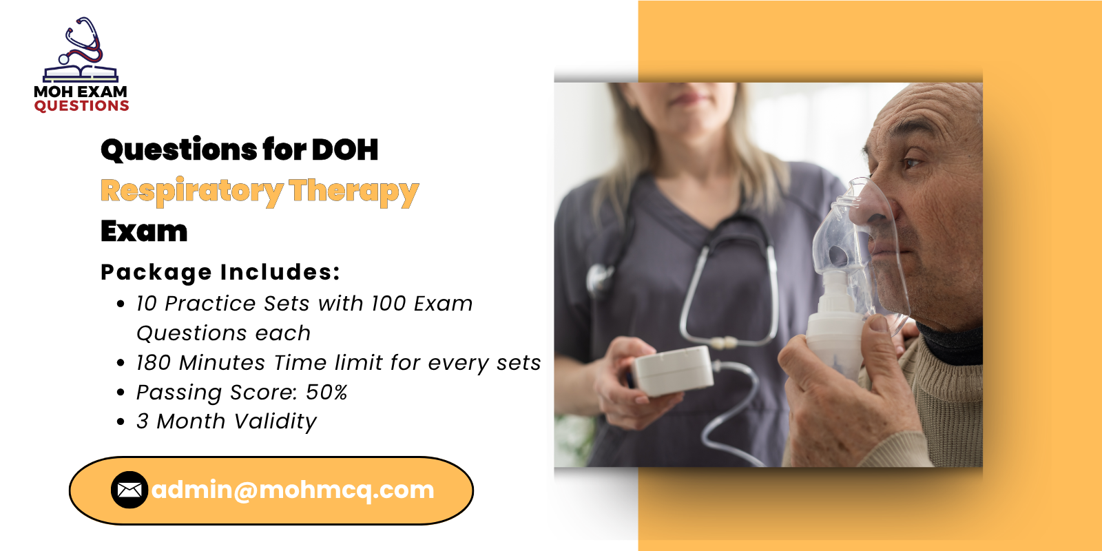 Questions for MOH Respiratory Therapy Exam