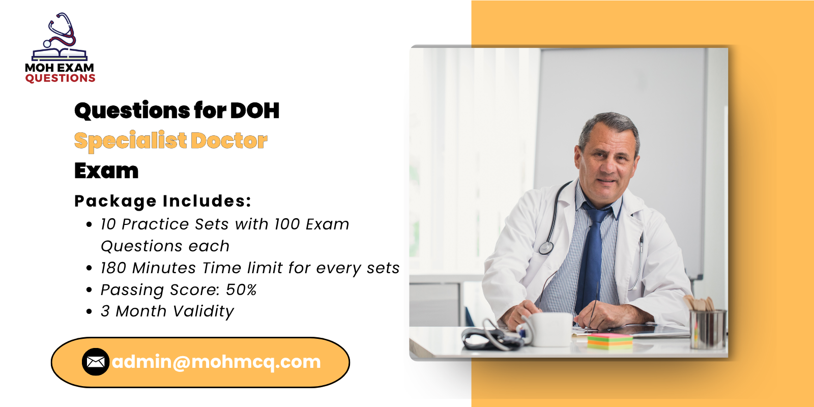 Questions for MOH Specialist Doctor Exam