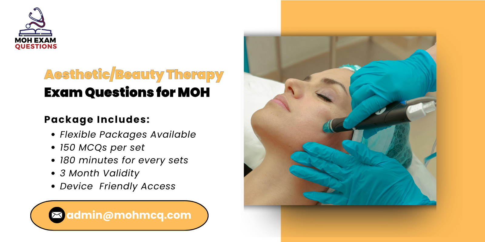Aesthetic/Beauty Therapy Exam Questions for MOH
