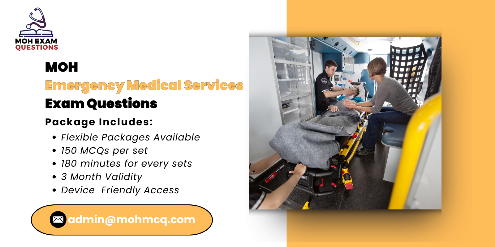 MOH Emergency Medical Services Exam Questions