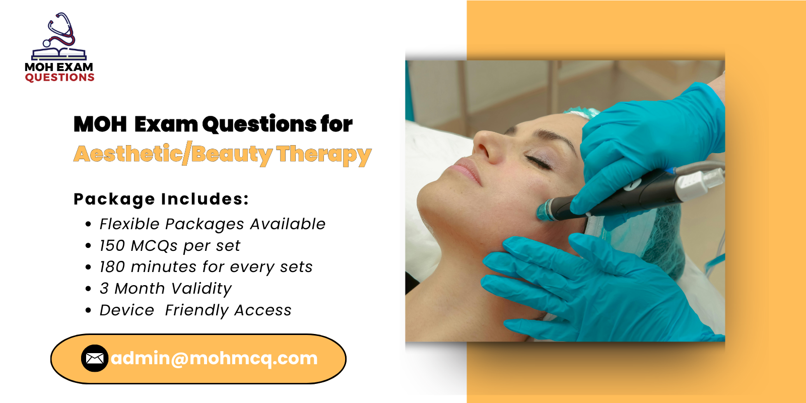 MOH Exam Questions for Aesthetic/Beauty Therapy