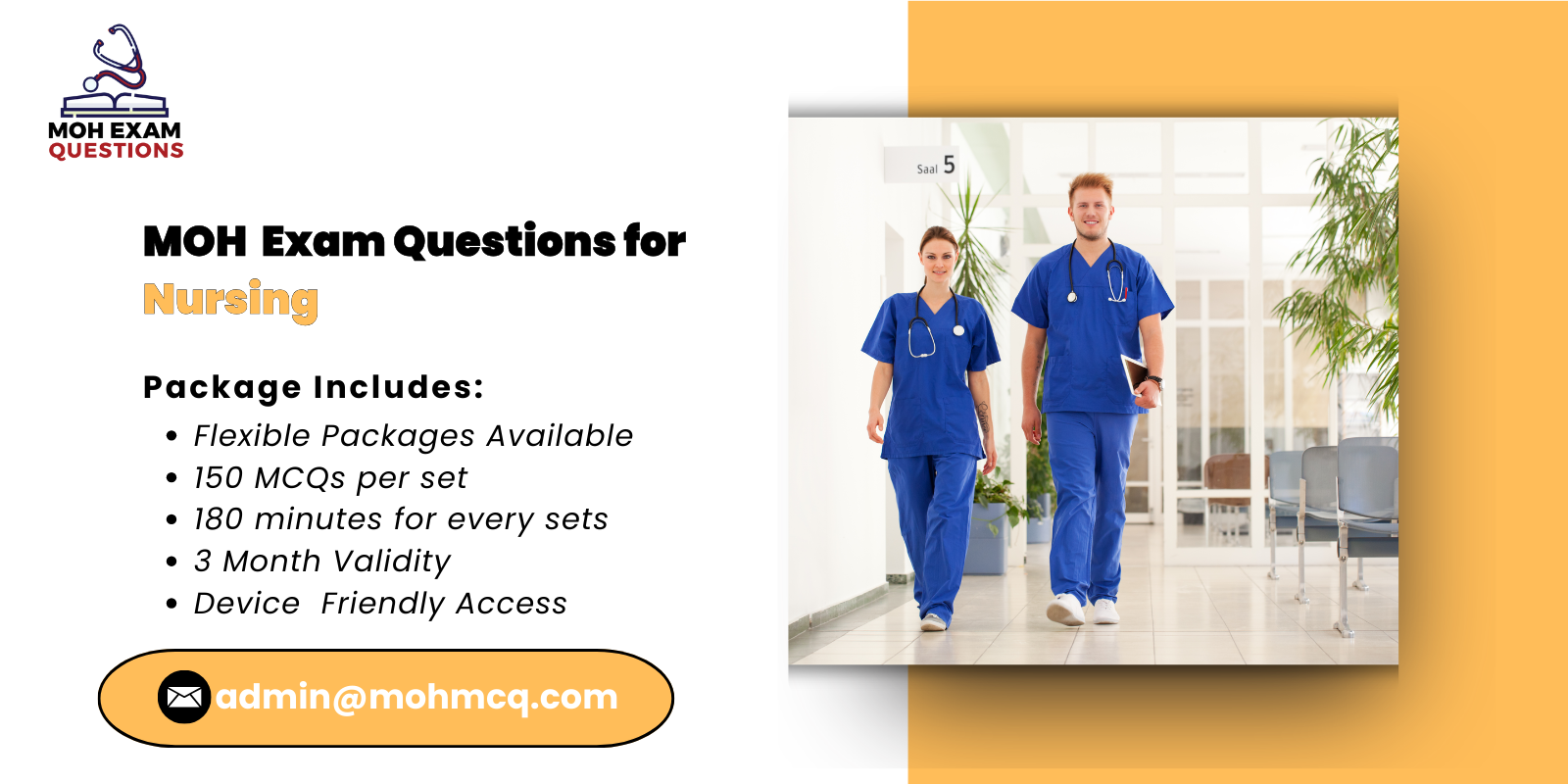 MOH Exam Questions for Nursing