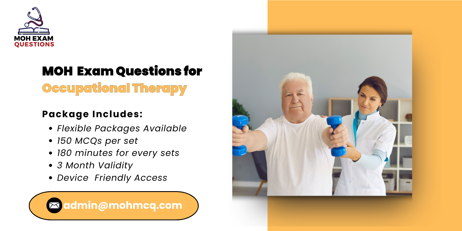 MOH Exam Questions for Occupational Therapy