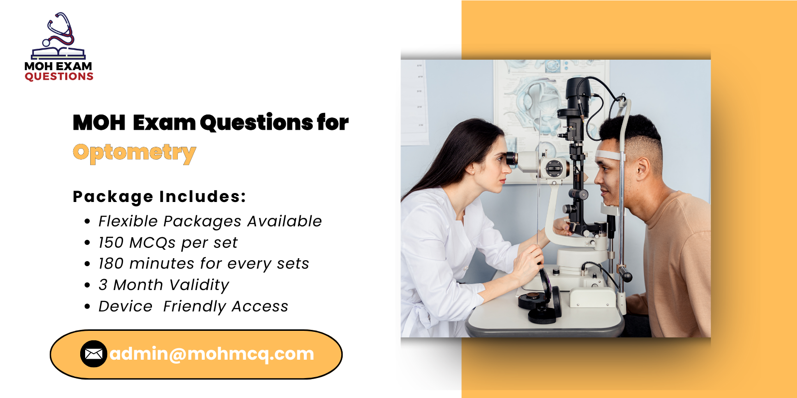 MOH Exam Questions for Optometry