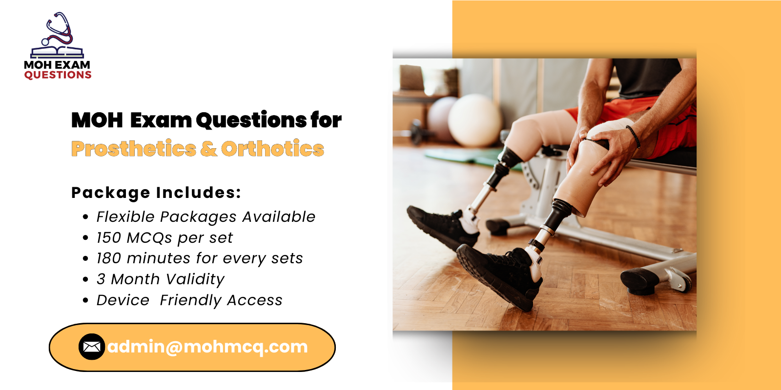 MOH Exam Questions for Prosthetics Orthotics