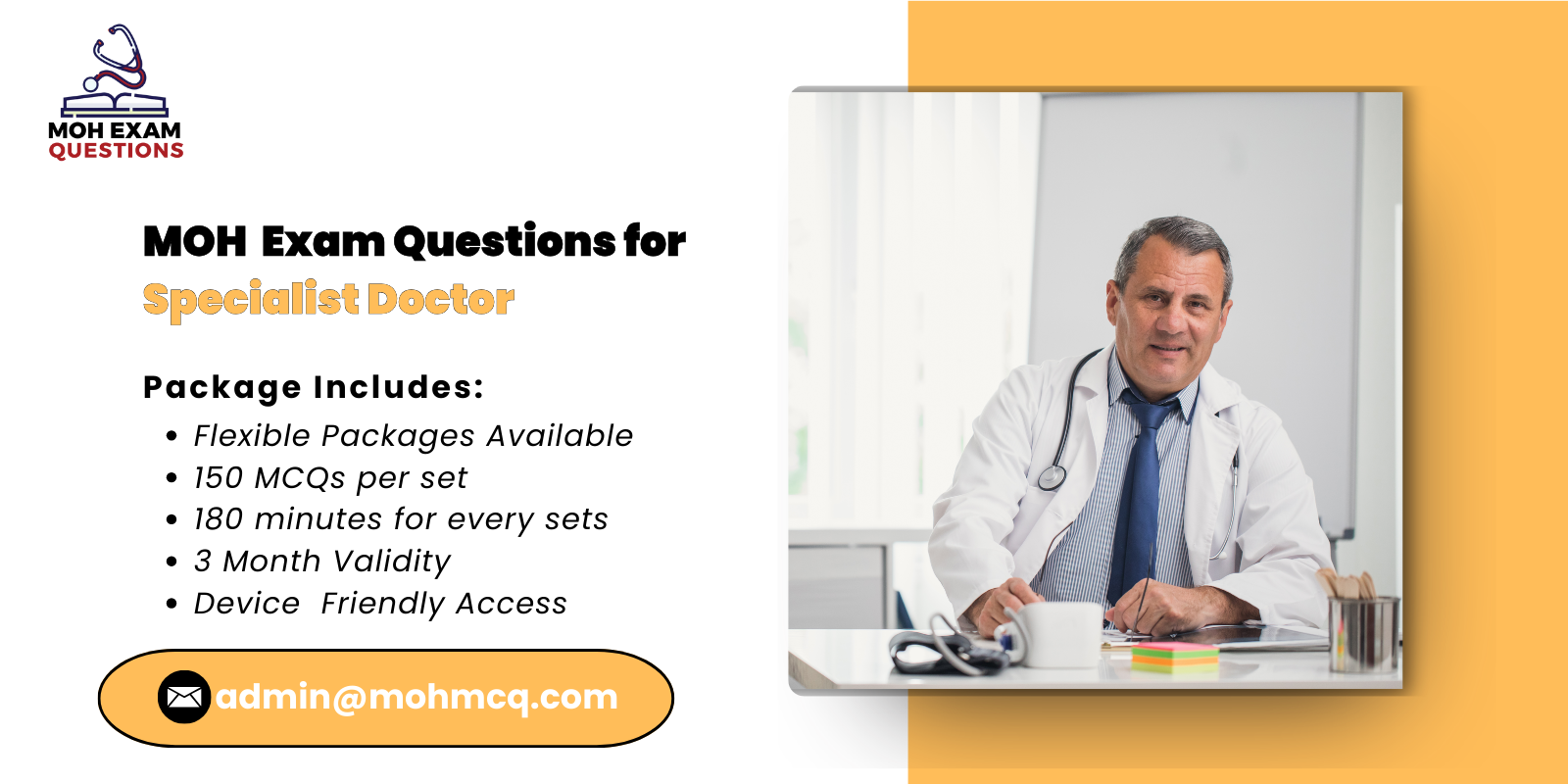 MOH Exam Questions for Specialist Doctor