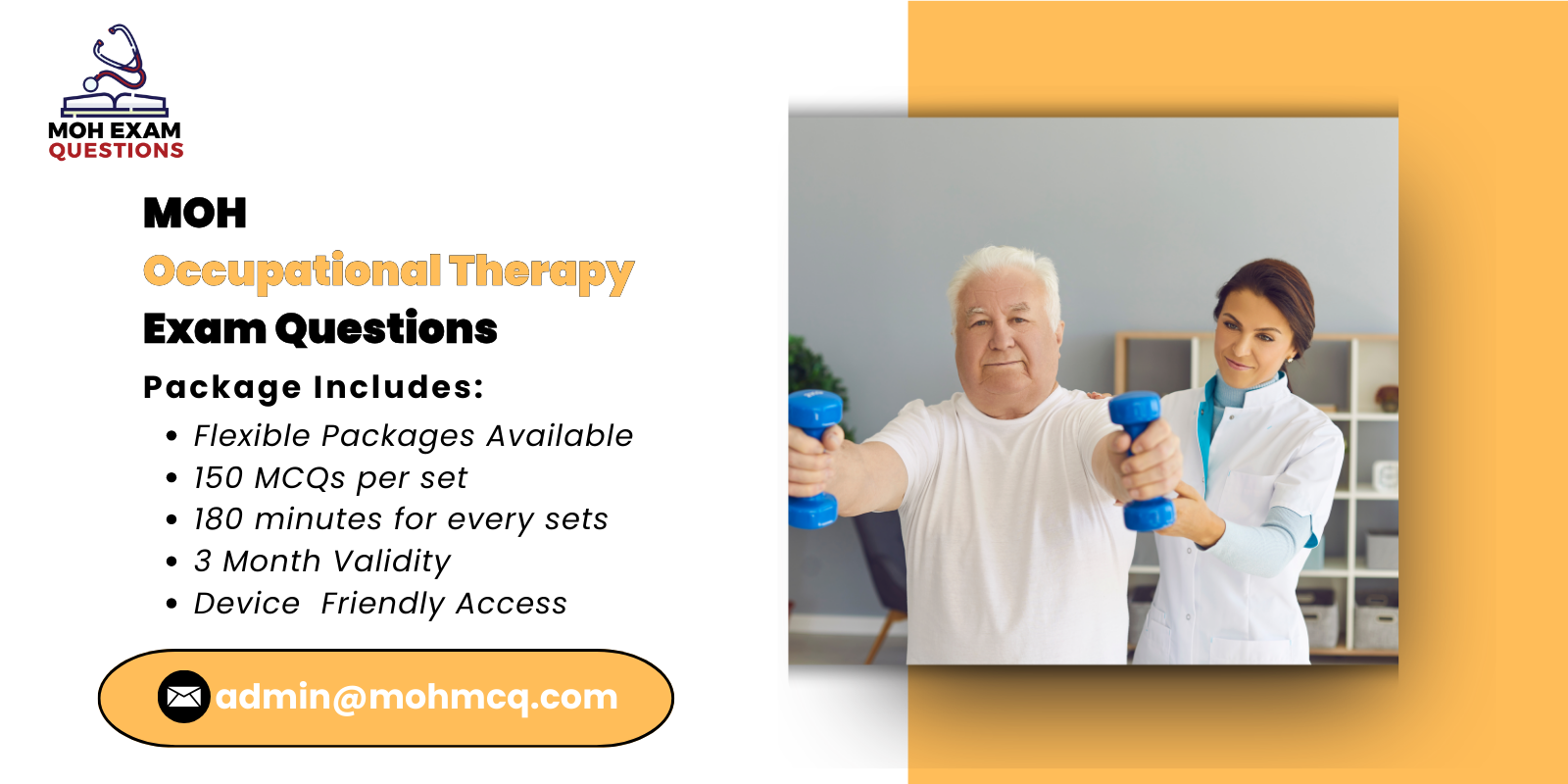 MOH Occupational Therapy Exam Questions