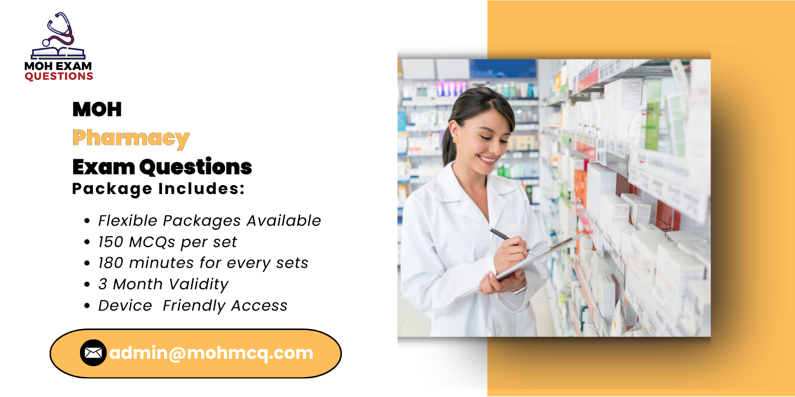 MOH Pharmacy Exam Questions