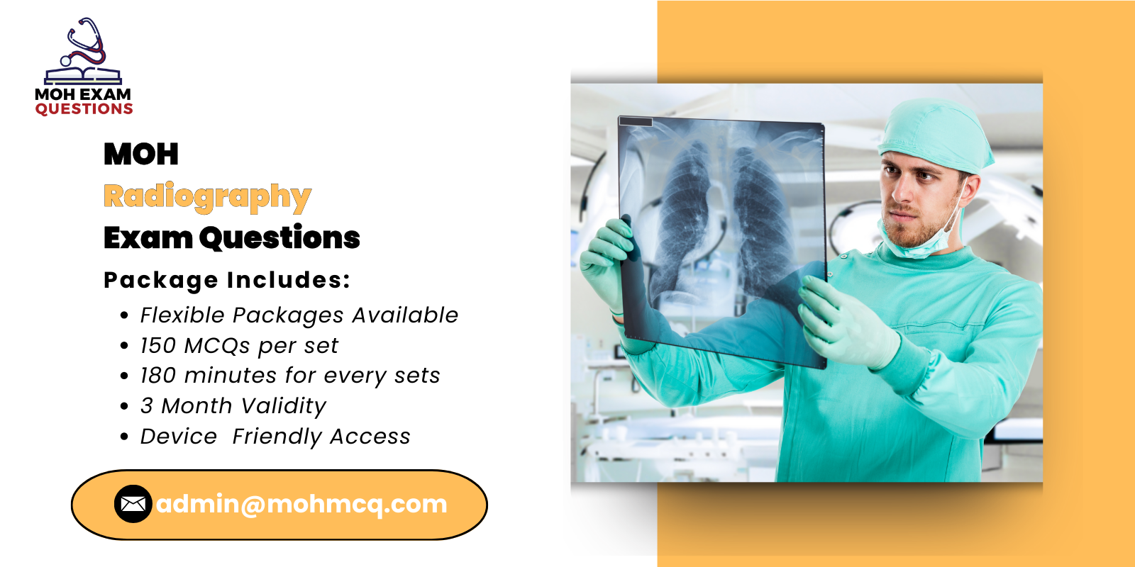 MOH Radiography Exam Questions