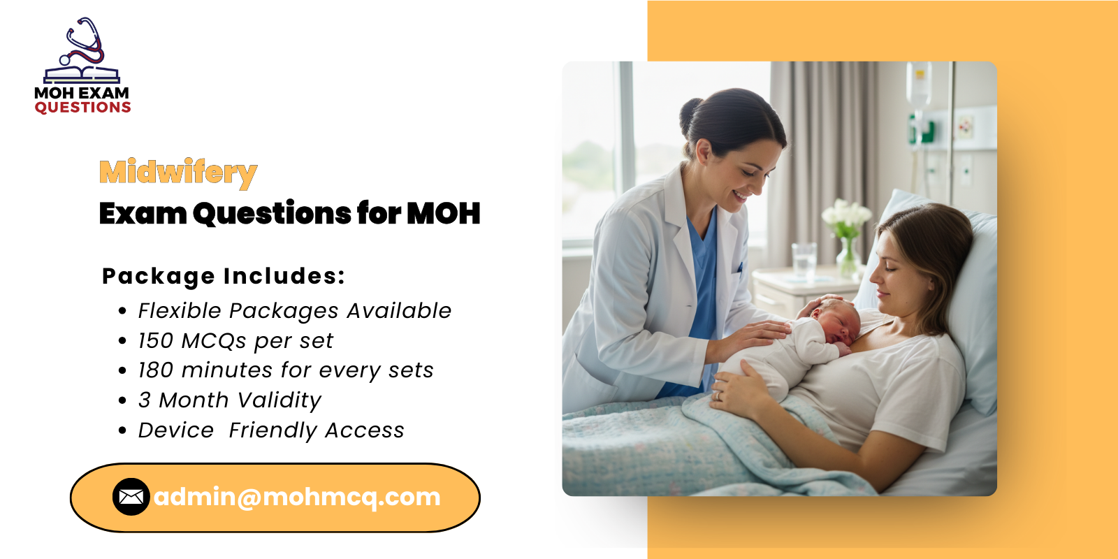 Midwifery Exam Questions for MOH