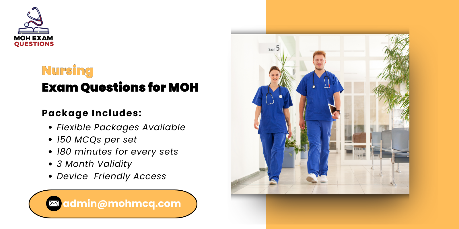 Nursing Exam Questions for MOH