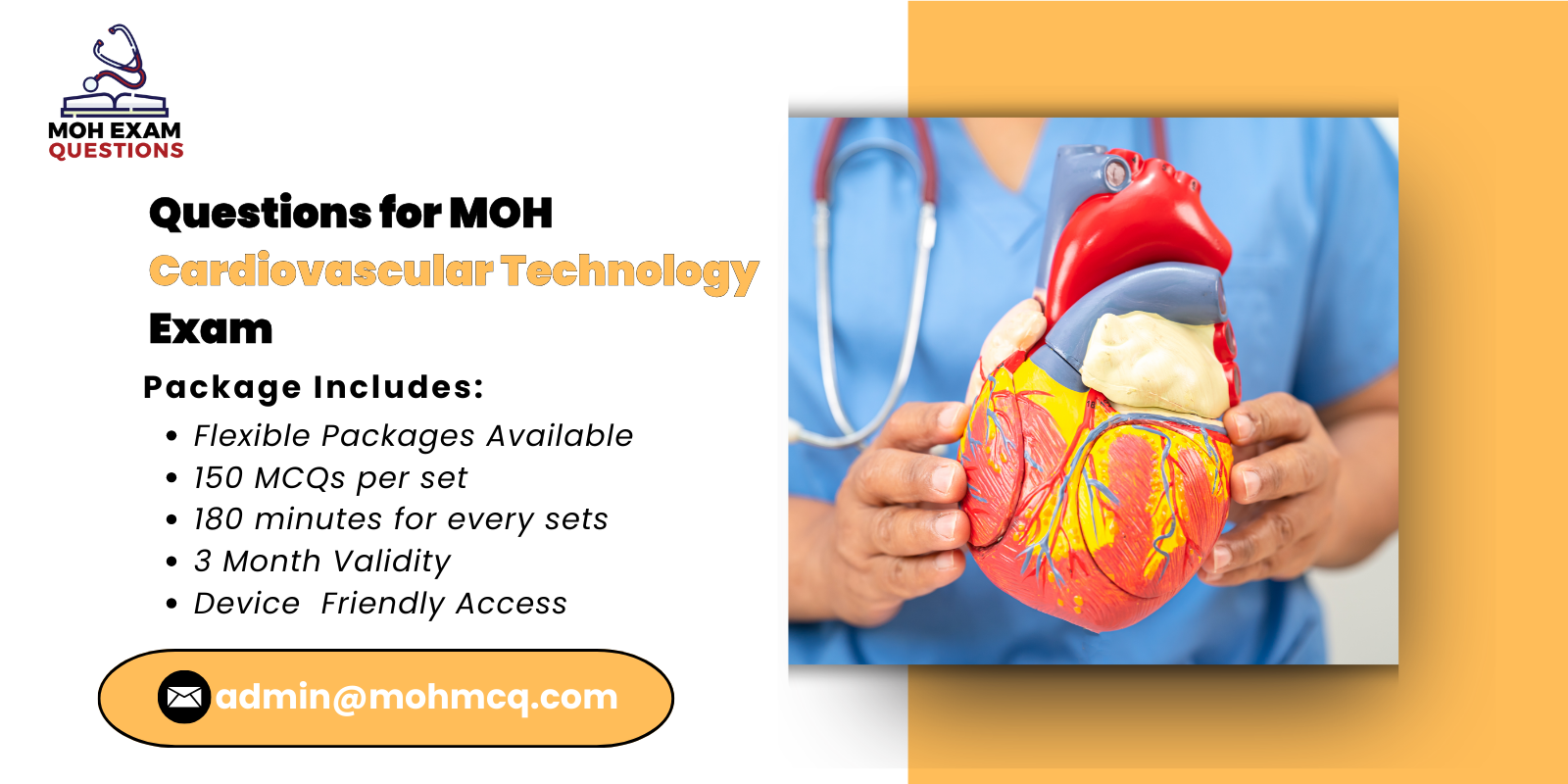 Questions for MOH Cardiovascular Technology Exam