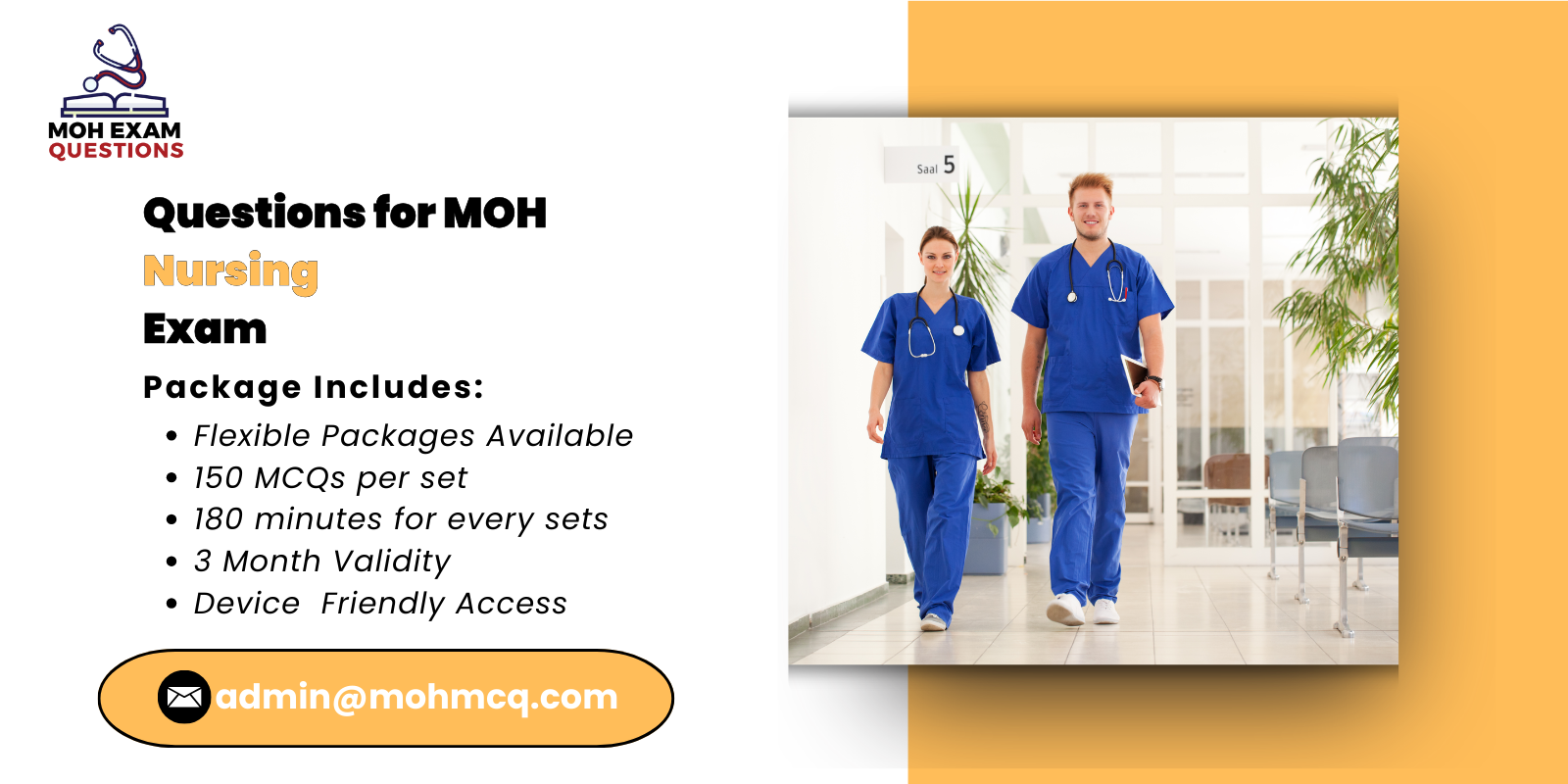 Questions for MOH Nursing Exam