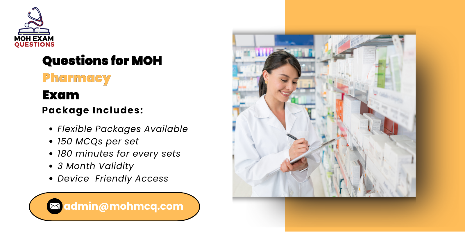 Questions for MOH Pharmacy Exam