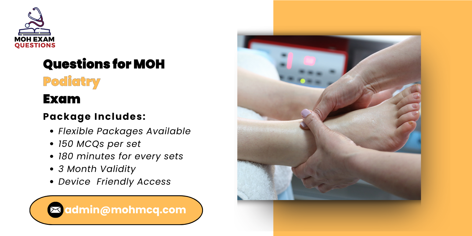 Questions for MOH Podiatry Exam
