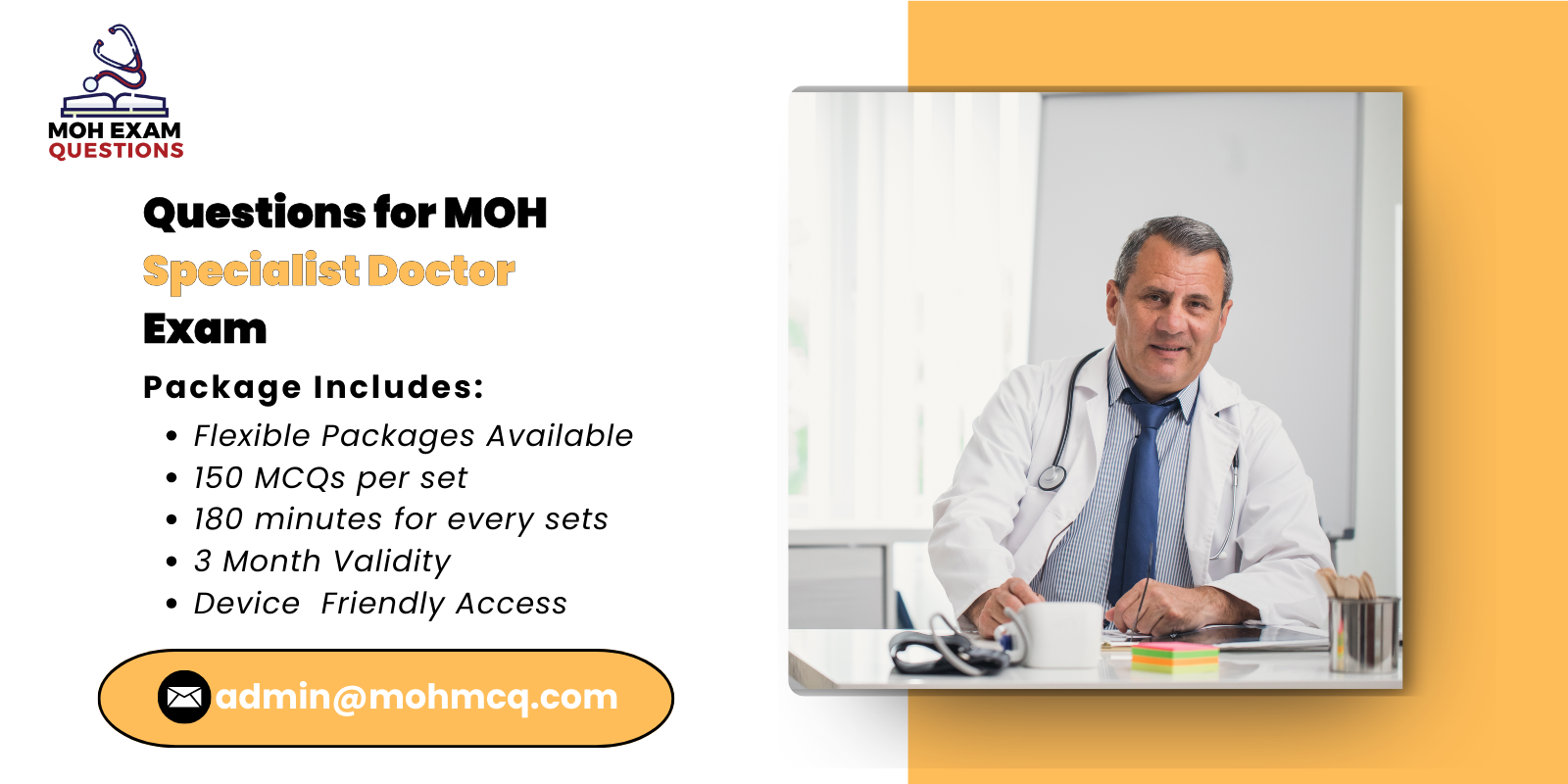 Questions for MOH Specialist Doctor Exam